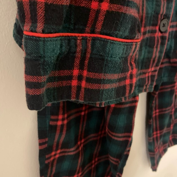 Lauren Ralph Lauren Red and Green Plaid Pajamas 100% Cotton w/gold emblem Xlarge - Picture 11 of 11